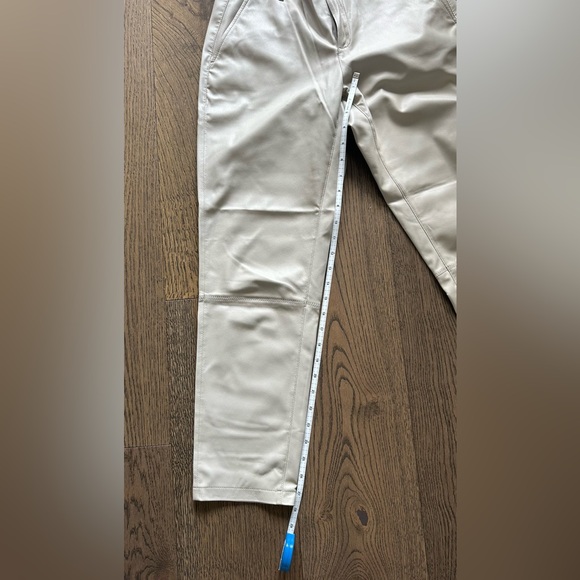 Adriano Goldschmied Faux Leather Pants, Size 26 - Luxe Beige - Picture 5 of 9